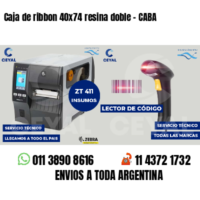 Caja de ribbon 40x74 resina doble - CABA