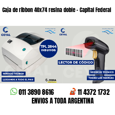 Caja de ribbon 40x74 resina doble - Capital Federal