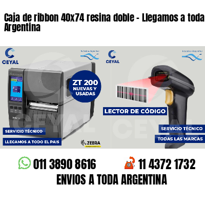 Caja de ribbon 40x74 resina doble - Llegamos a toda Argentina