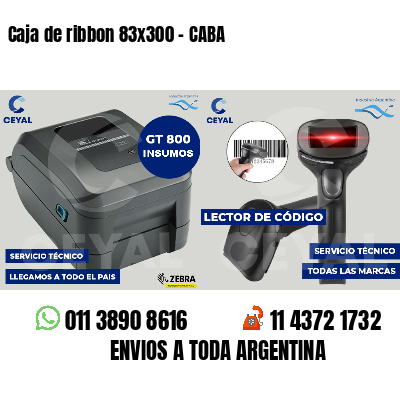 Caja de ribbon 83x300 - CABA