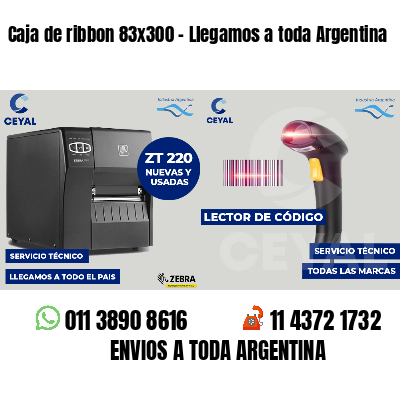 Caja de ribbon 83x300 - Llegamos a toda Argentina