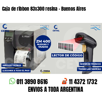 Caja de ribbon 83x300 resina - Buenos Aires