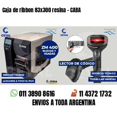Caja de ribbon 83x300 resina - CABA