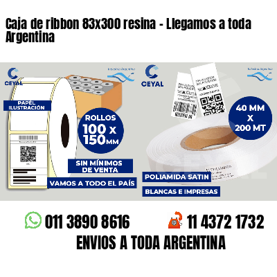 Caja de ribbon 83x300 resina - Llegamos a toda Argentina