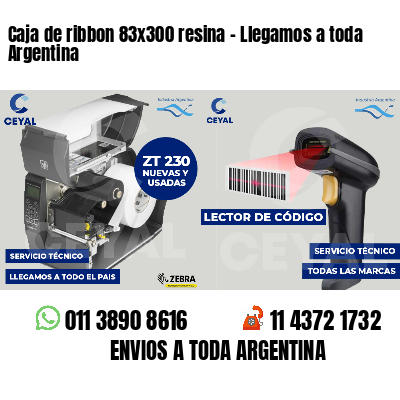 Caja de ribbon 83x300 resina - Llegamos a toda Argentina