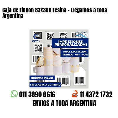 Caja de ribbon 83x300 resina - Llegamos a toda Argentina