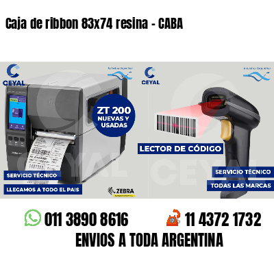 Caja de ribbon 83x74 resina - CABA