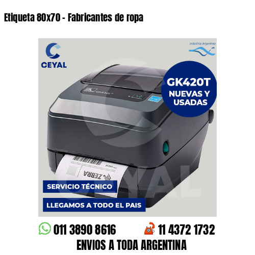 Etiqueta 80×70 – Fabricantes de ropa