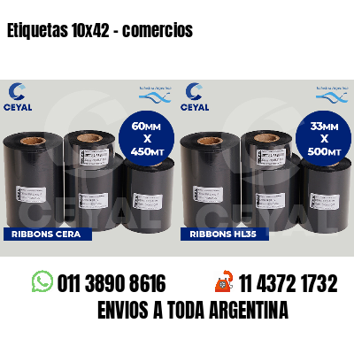 Etiquetas 10x42 - comercios