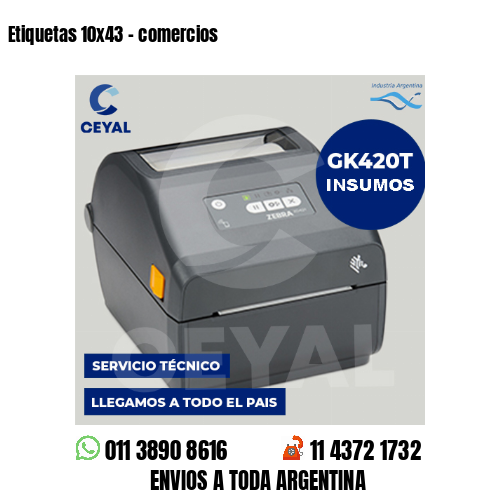 Etiquetas 10×43 – comercios