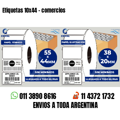 Etiquetas 10x44 - comercios
