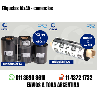 Etiquetas 10x49 - comercios