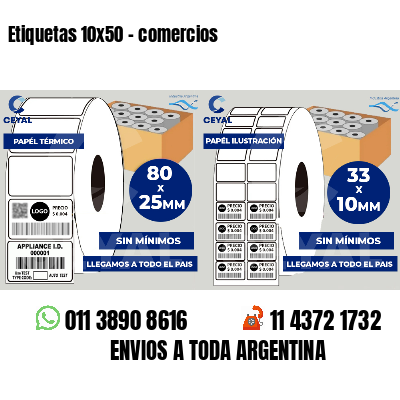 Etiquetas 10x50 - comercios