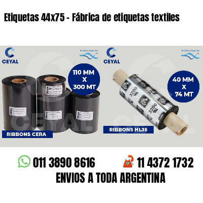 Etiquetas 44x75 - Fábrica de etiquetas textiles