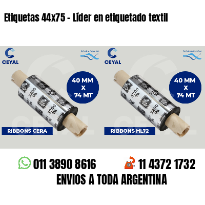 Etiquetas 44x75 - Líder en etiquetado textil