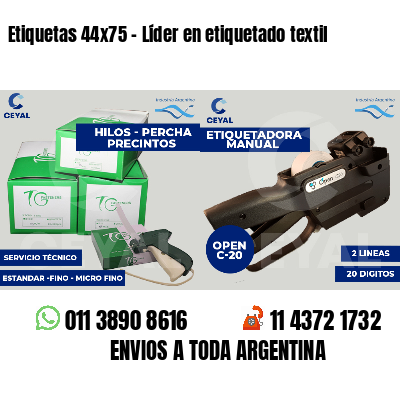 Etiquetas 44x75 - Líder en etiquetado textil