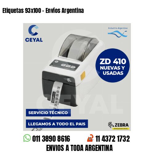 Etiquetas 93×100 – Envíos Argentina