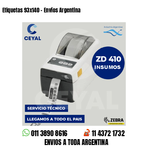 Etiquetas 93×140 – Envíos Argentina
