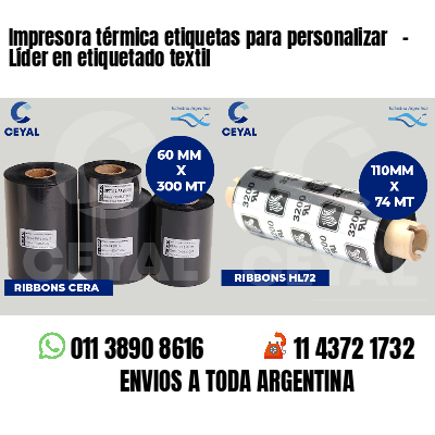 Impresora térmica etiquetas para personalizar   - Líder en etiquetado textil