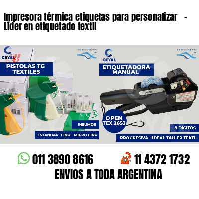 Impresora térmica etiquetas para personalizar   - Líder en etiquetado textil