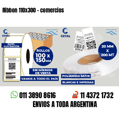 Ribbon 110x300 - comercios
