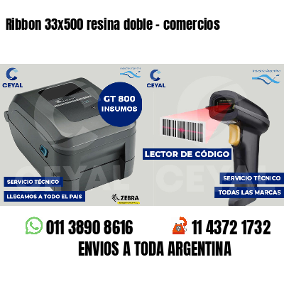 Ribbon 33x500 resina doble - comercios