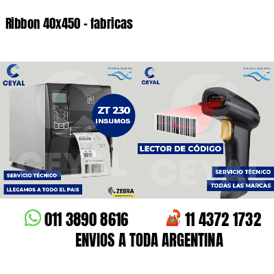 Ribbon 40x450 - fabricas