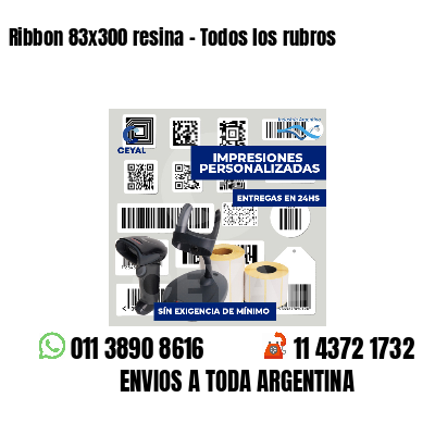 Ribbon 83x300 resina - Todos los rubros