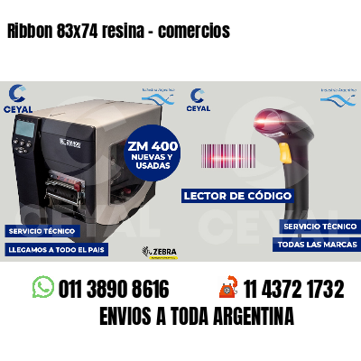 Ribbon 83x74 resina - comercios