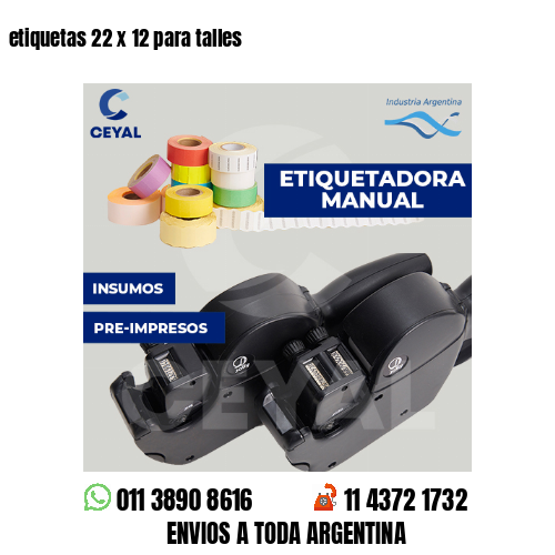etiquetas 22 x 12 para talles