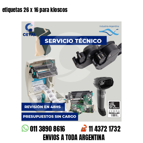 etiquetas 26 x 16 para kioscos