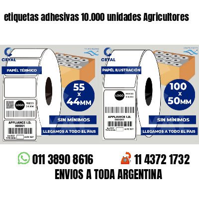 etiquetas adhesivas 10.000 unidades Agricultores
