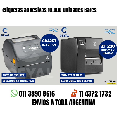 etiquetas adhesivas 10.000 unidades Bares