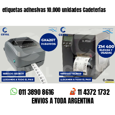 etiquetas adhesivas 10.000 unidades Cadeterías