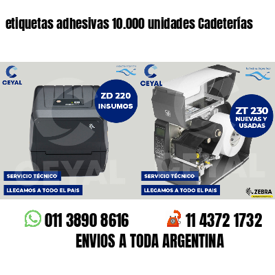etiquetas adhesivas 10.000 unidades Cadeterías