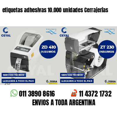 etiquetas adhesivas 10.000 unidades Cerrajerías