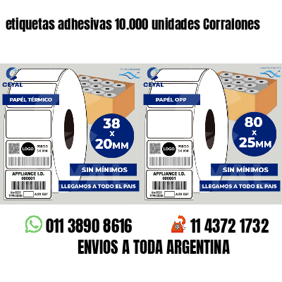 etiquetas adhesivas 10.000 unidades Corralones