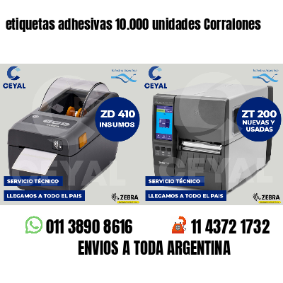 etiquetas adhesivas 10.000 unidades Corralones