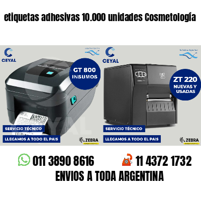 etiquetas adhesivas 10.000 unidades Cosmetología
