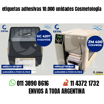etiquetas adhesivas 10.000 unidades Cosmetología