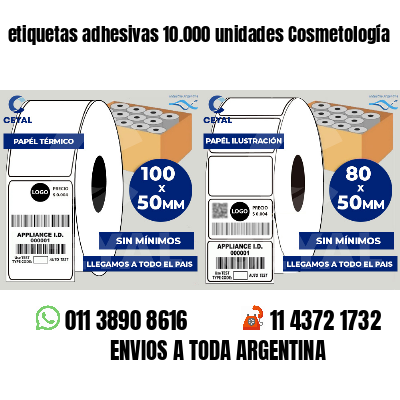 etiquetas adhesivas 10.000 unidades Cosmetología
