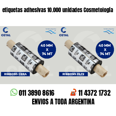 etiquetas adhesivas 10.000 unidades Cosmetología