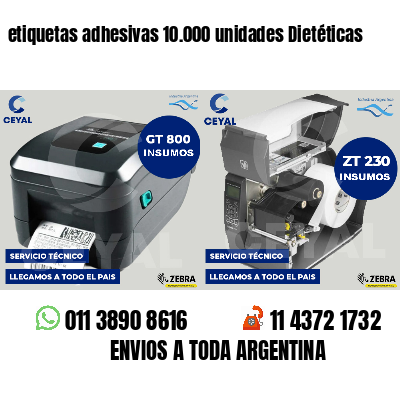 etiquetas adhesivas 10.000 unidades Dietéticas