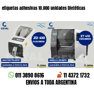 etiquetas adhesivas 10.000 unidades Dietéticas