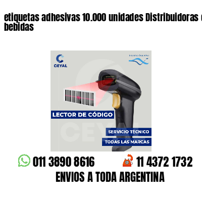 etiquetas adhesivas 10.000 unidades Distribuidoras de bebidas
