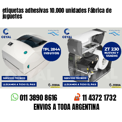 etiquetas adhesivas 10.000 unidades Fábrica de juguetes