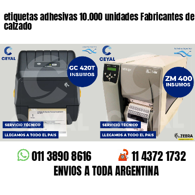 etiquetas adhesivas 10.000 unidades Fabricantes de calzado