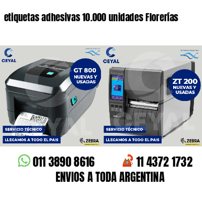 etiquetas adhesivas 10.000 unidades Florerías