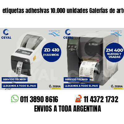 etiquetas adhesivas 10.000 unidades Galerías de arte