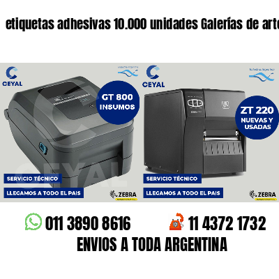 etiquetas adhesivas 10.000 unidades Galerías de arte